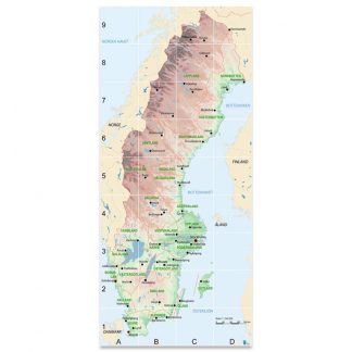 Blue-Bot/Bee-Bot matta Sverigekarta