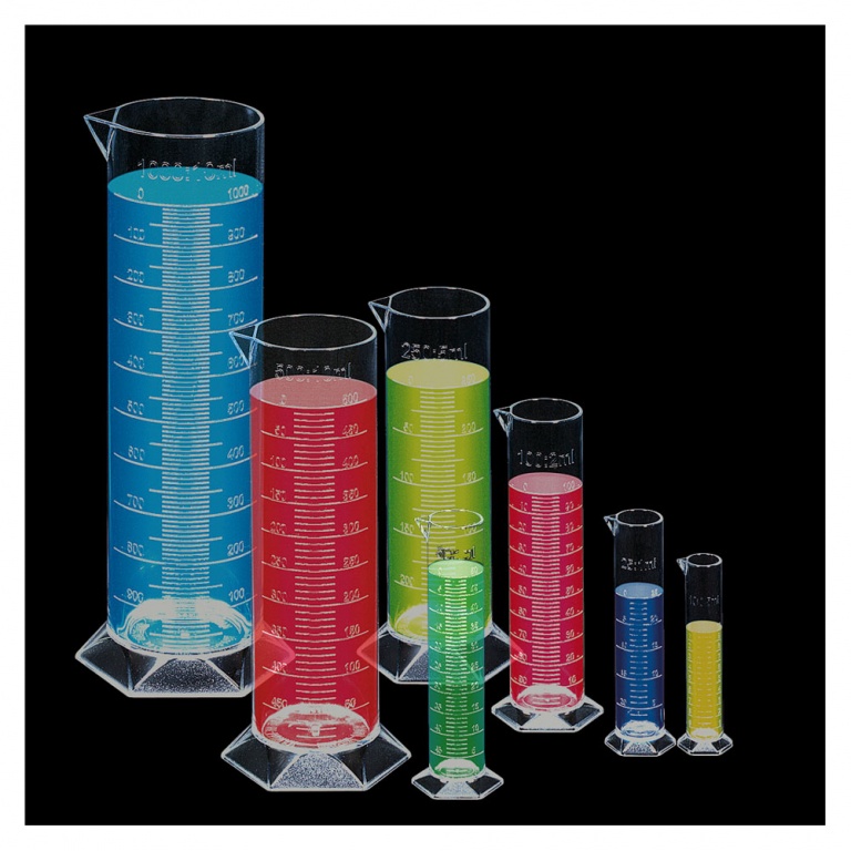 Mätcylinder plast 7 delar