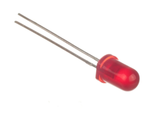 Lysdiod Röd 5mm blinkande 100st.