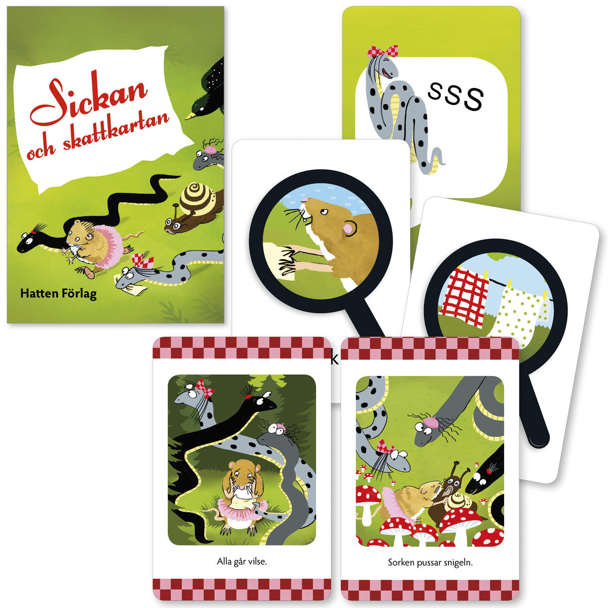 Kortspel- Sickan och skattkartan