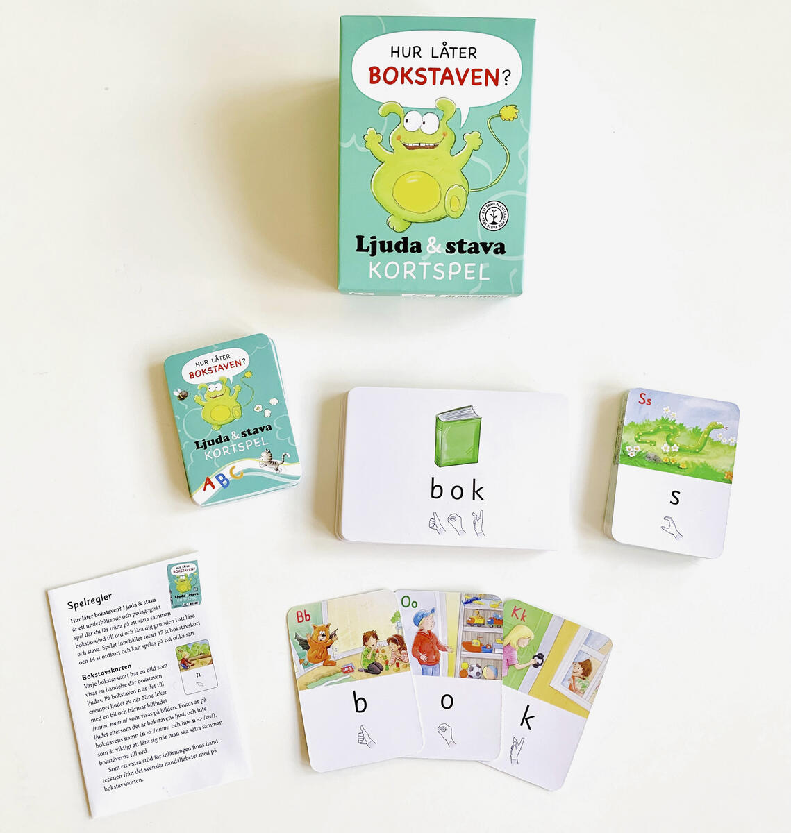 Hur låter bokstaven Kortspel Ljuda & Stava