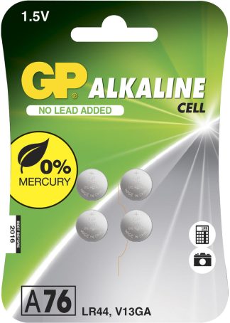 Batteri knappcell 1,5V A76/LR44 4 st/fp