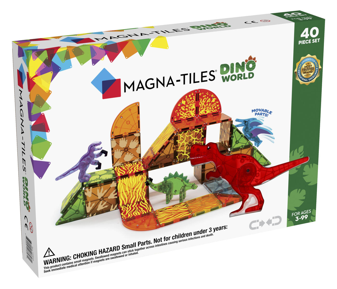 Magna-Tiles Dinovärld 40-delar - Bild 2