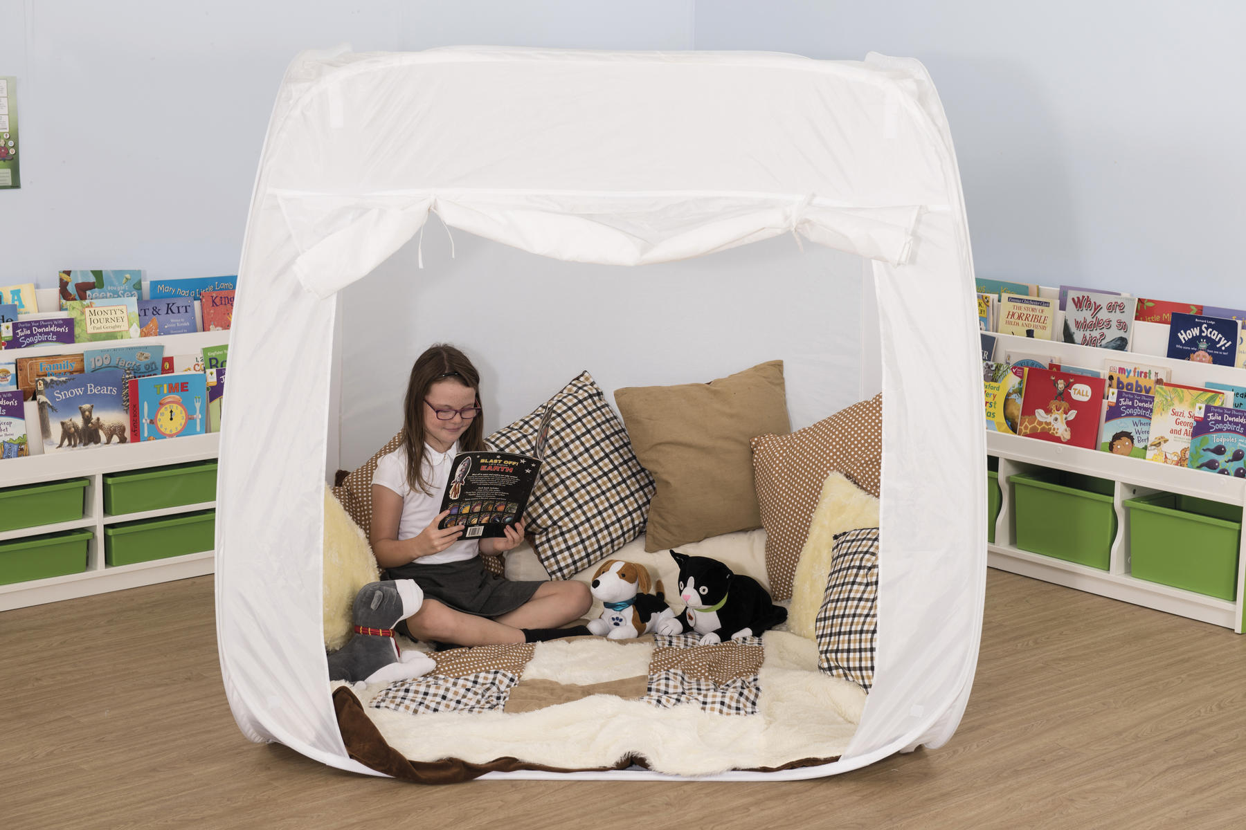 Vitt popuptält för projicering - Bild 5