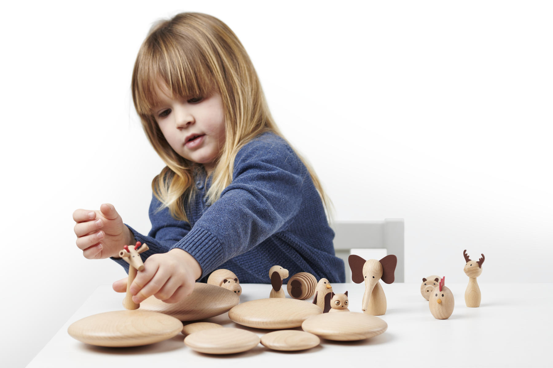 Figurer i trä, djur - Bild 3