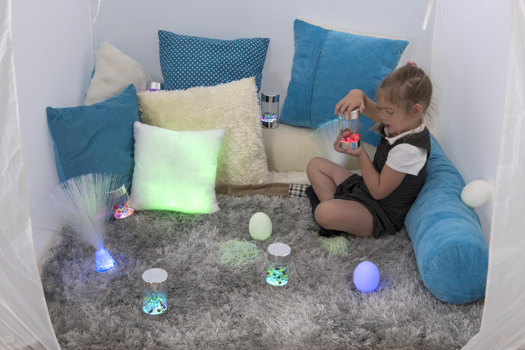 Vitt popuptält för projicering - Bild 4