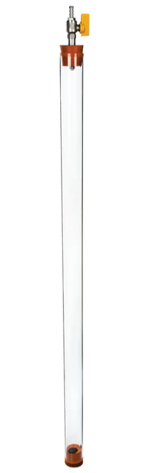 Fallrör med mynt och fjäder