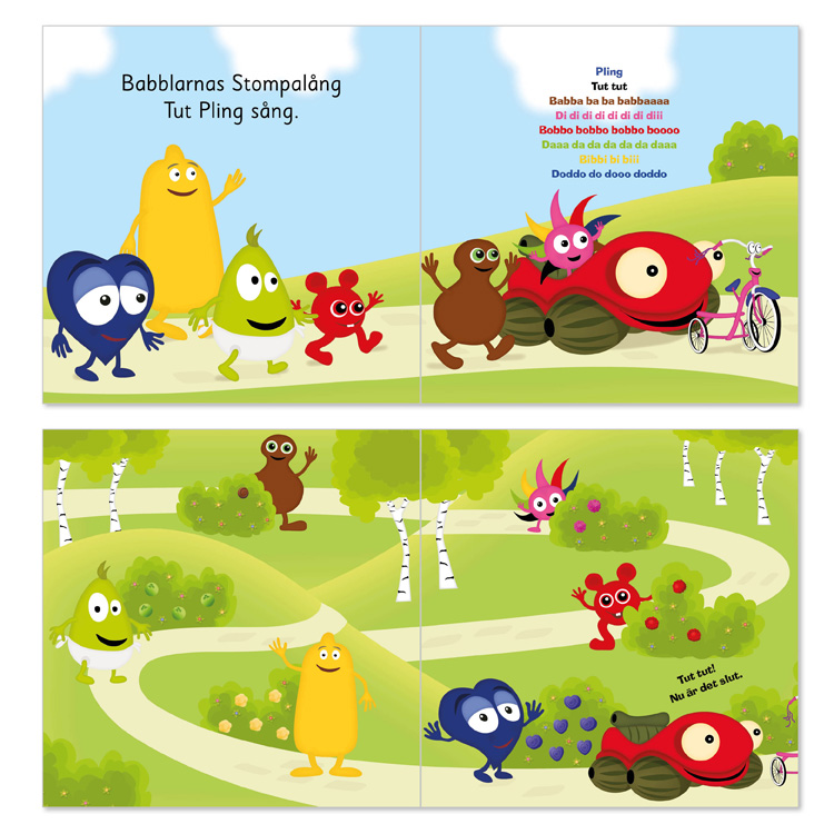 Babblarna bok Stompalång med Babblarna - Bild 3