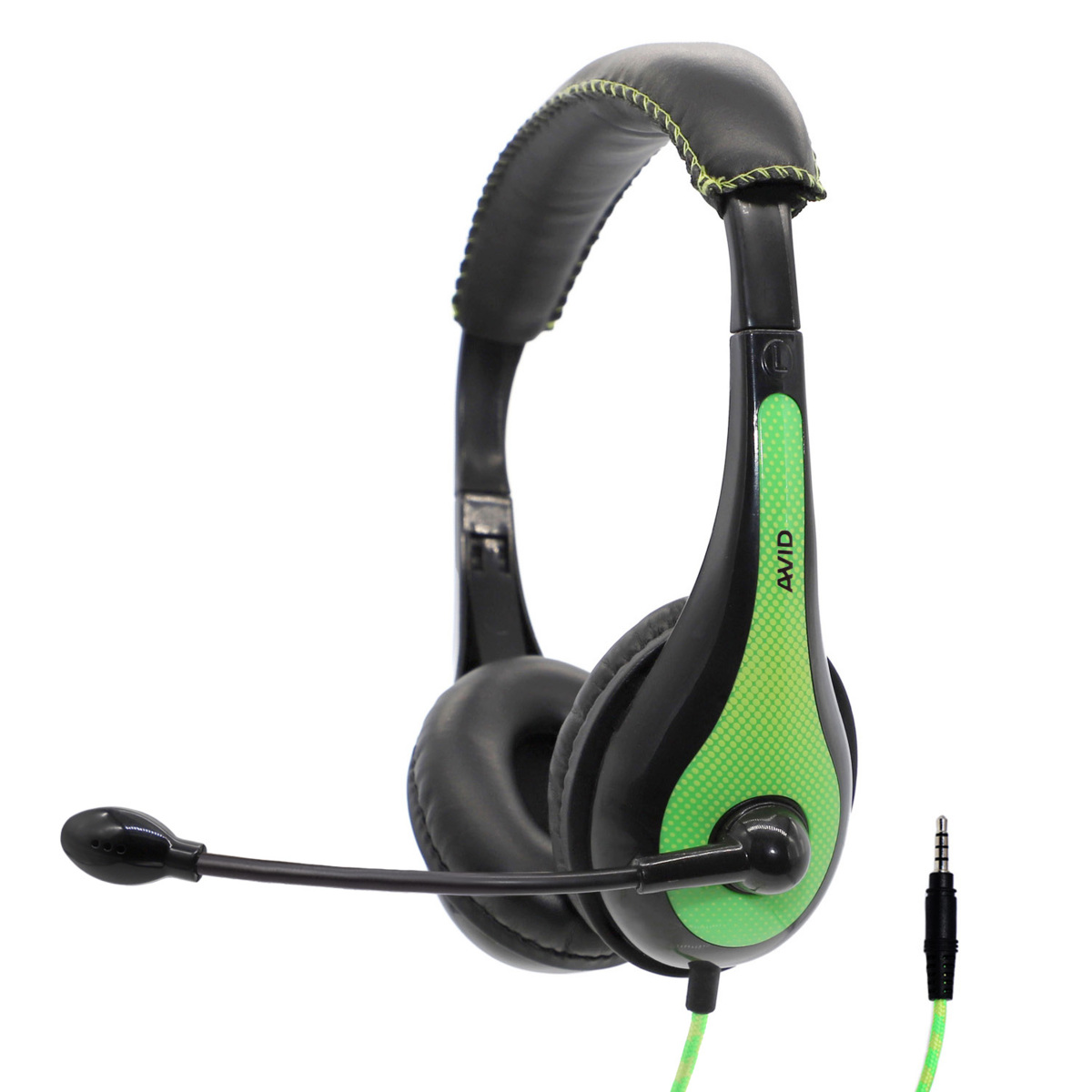 Headset, grön, AVID AE-36