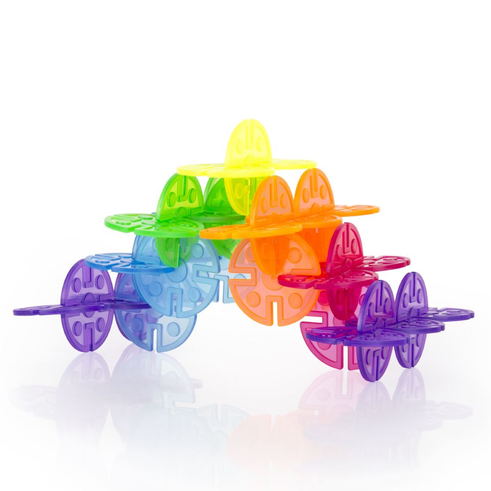 Transparenta länkande cirklar 96st. - Bild 2