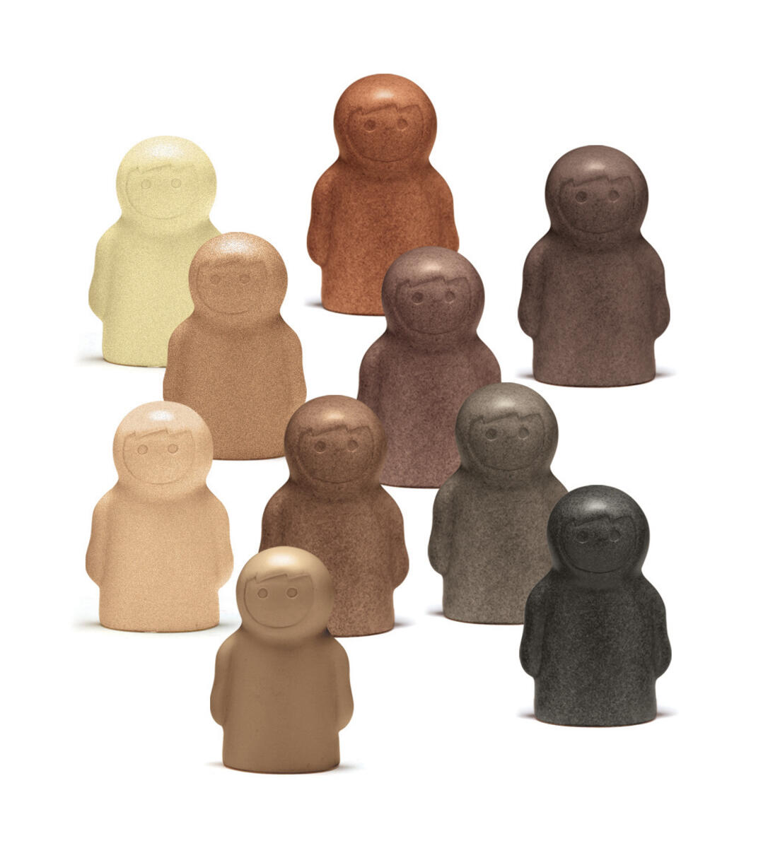 Småfolk från hela världen av sten