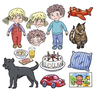 Olle & Mia Klippdockor & föremål paket 1 - Bild 2