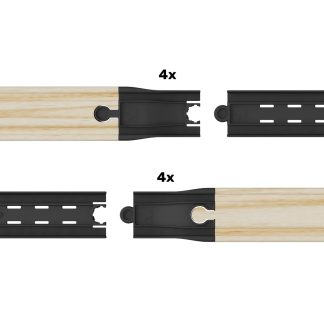 Intelino Smart Train Kopplingar Träbana