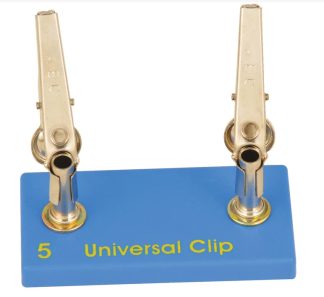 Hållare för elkomponenter, krokodil