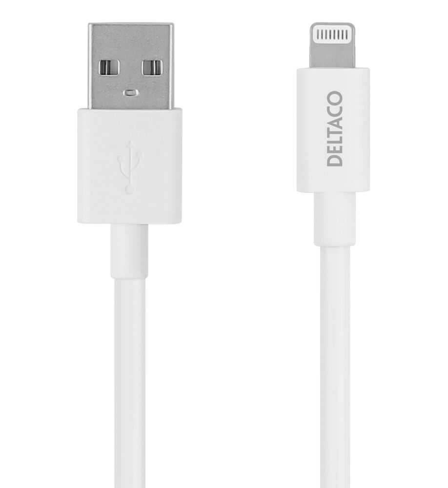 USB-kabel Lightning kabel - USB Typ A, 2,4A, 0,5m