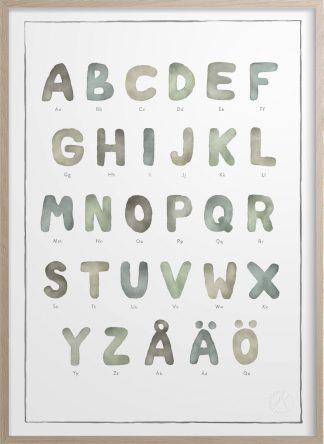 Kunskapstavlan® Alfabetet A-Ö, poster 50x70 cm