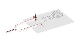 Stämgaffel med ritnål