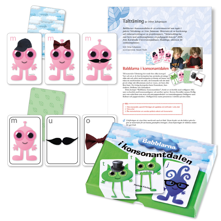 Babblarna i konsonantdalen, kortspel och handledning - Bild 2