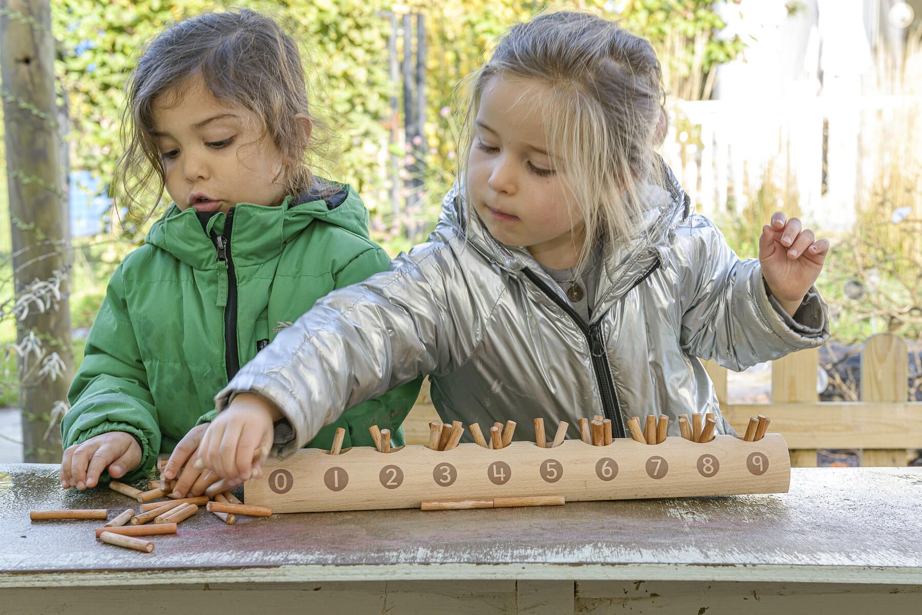 Tal- och sifferträ 0-9 - Bild 2