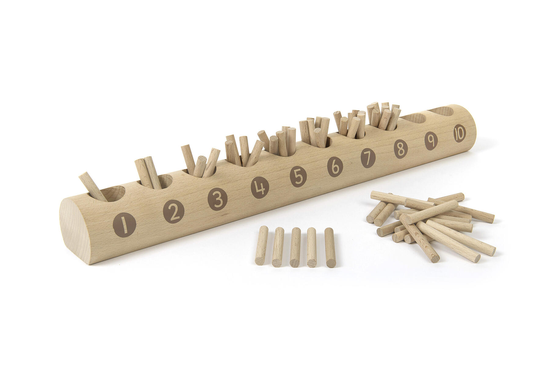 Tal- och sifferträ 0-9