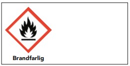 Varningsetikett - Frätande 100 st/rulle