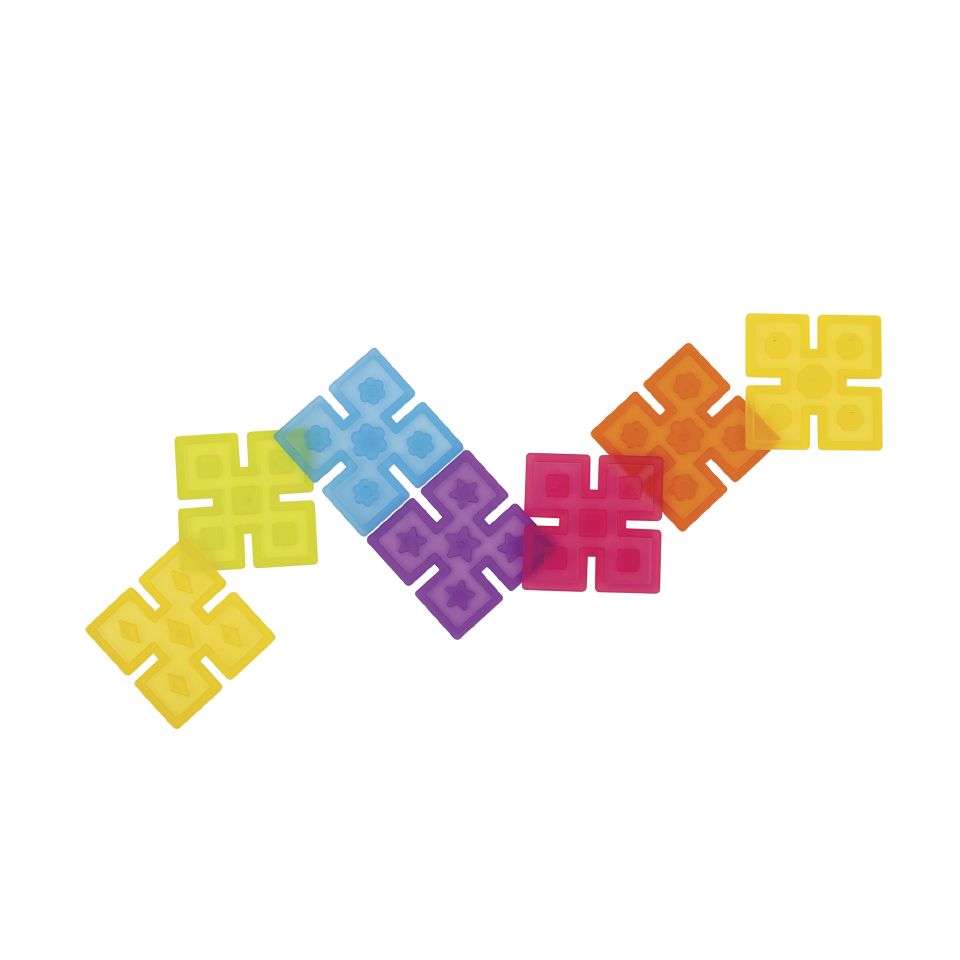 Transparenta länkande kvadrater 96st. - Bild 2