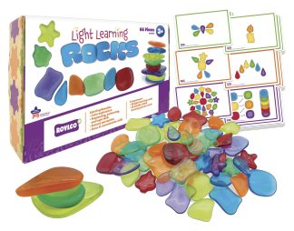 Lärostenar för ljusbordet 48st