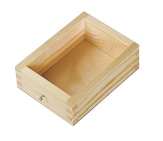 Vikt och friktionslåda i trä