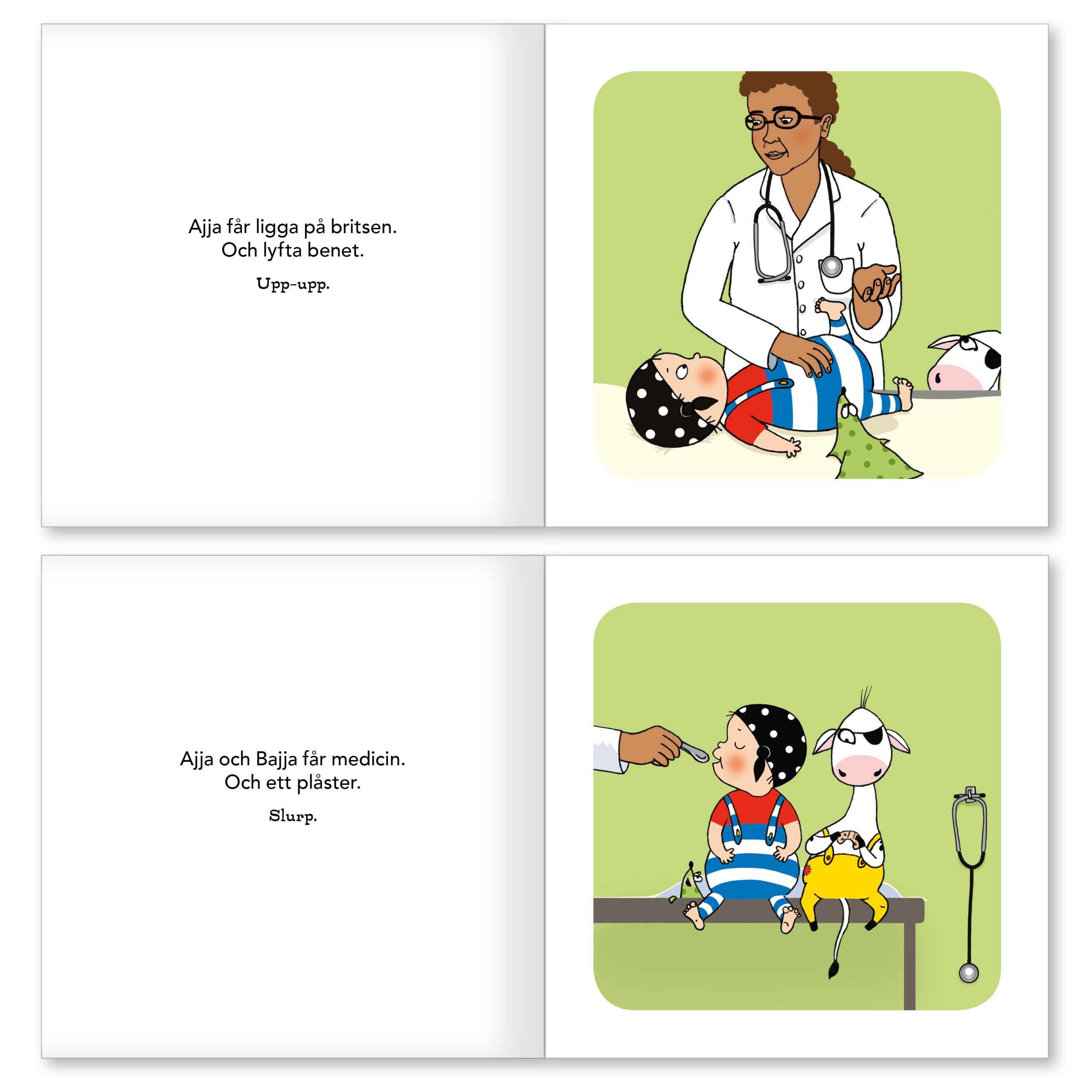 Ajja & Bajja hos doktorn, bok - Bild 3