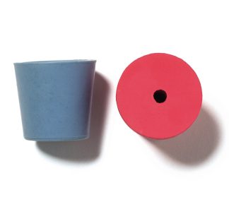 Gummikork med hål 14-18 mm