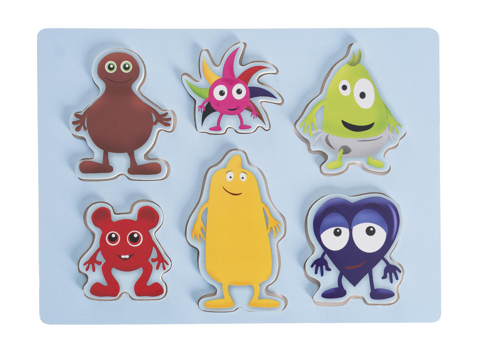 Babblarna formpussel, 6st. figurer