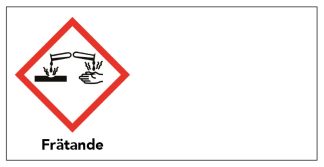 Varningsetikett - Giftig 100 st/rulle