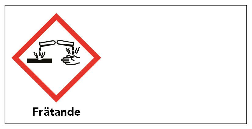 Varningsetikett - Giftig 100 st/rulle