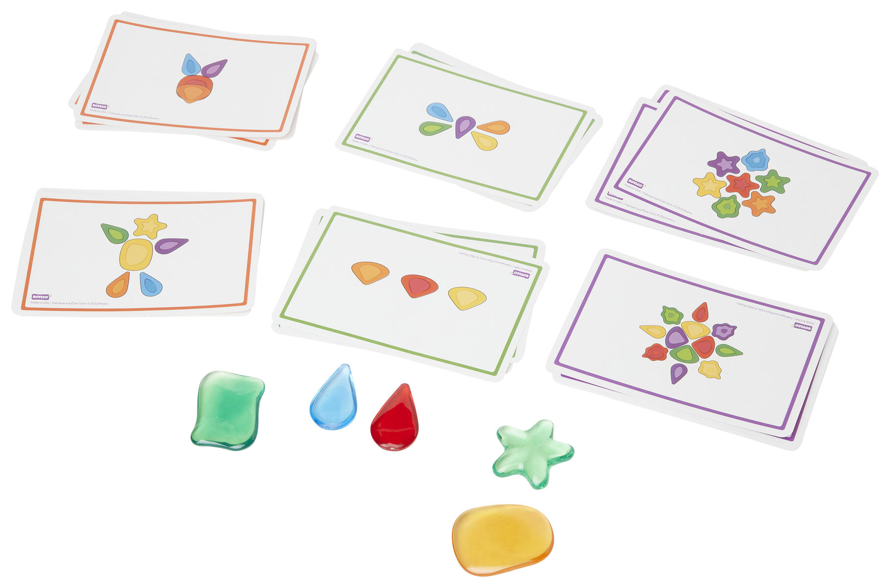 Lärostenar för ljusbordet 48st - Bild 5