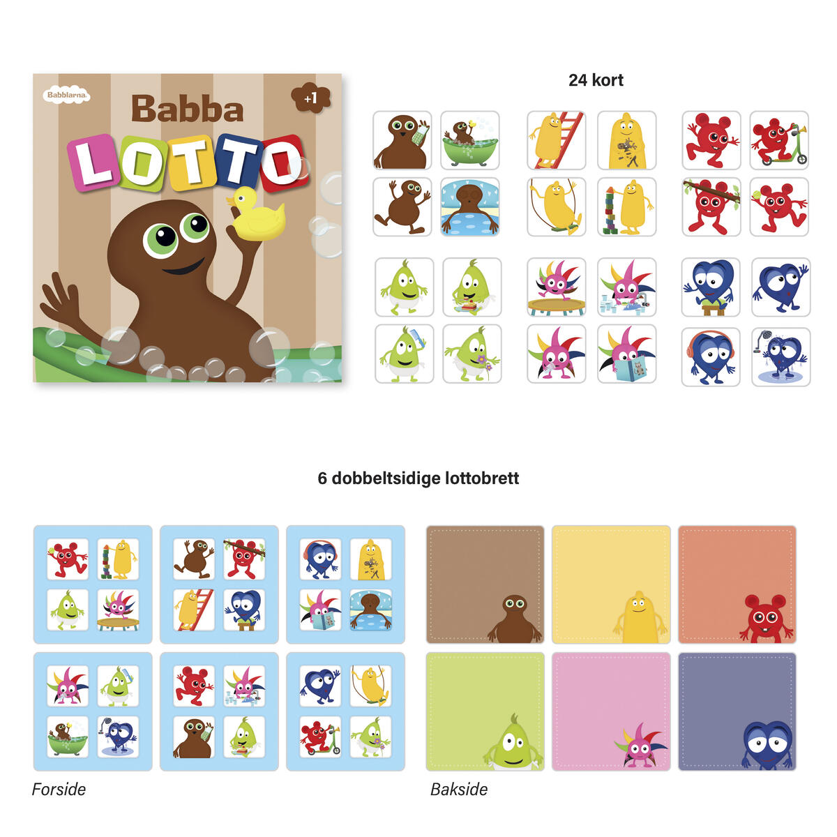 Babblarna Babbas Lotto, verb - Bild 2