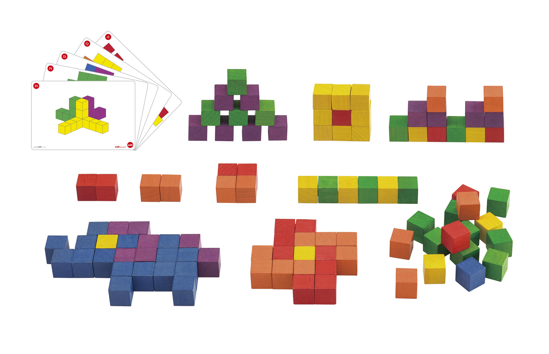 Träkuber med mönsterkort - Bild 2